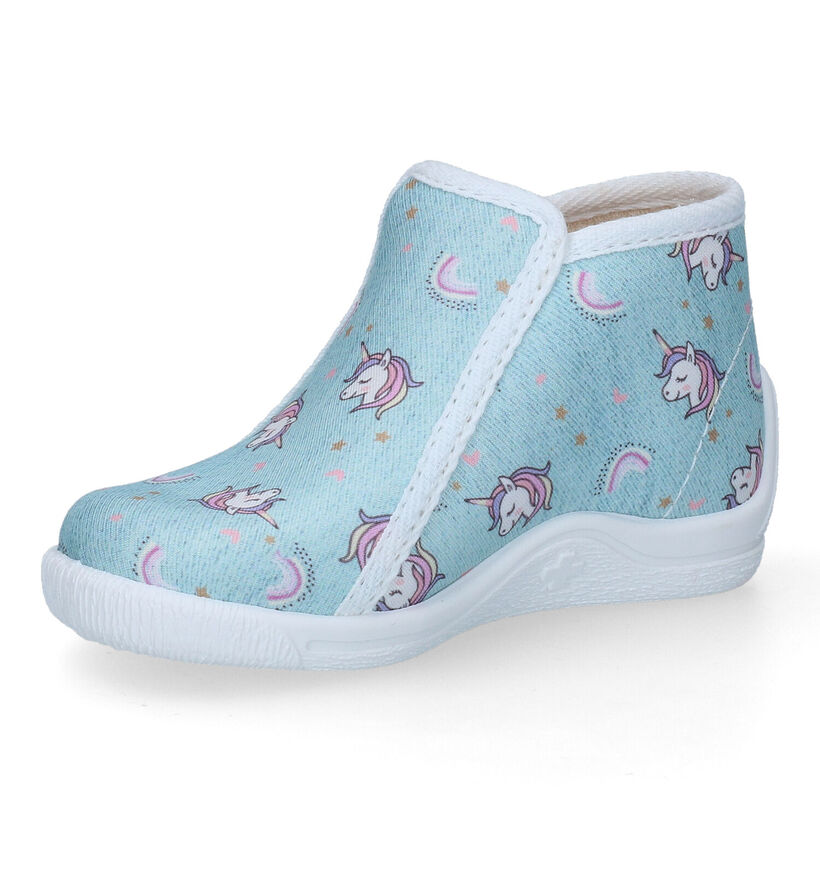 Bellamy Nina Pantoufles en Bleu pour filles (309262)