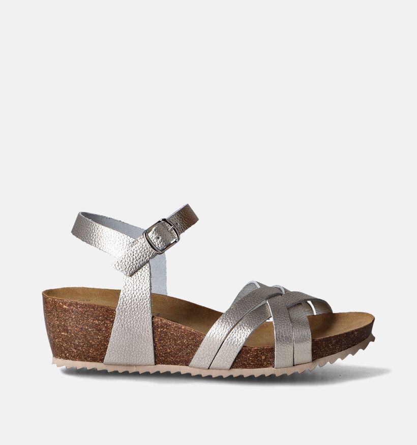 Hee Gouden Sandalen met sleehak voor dames (354793)