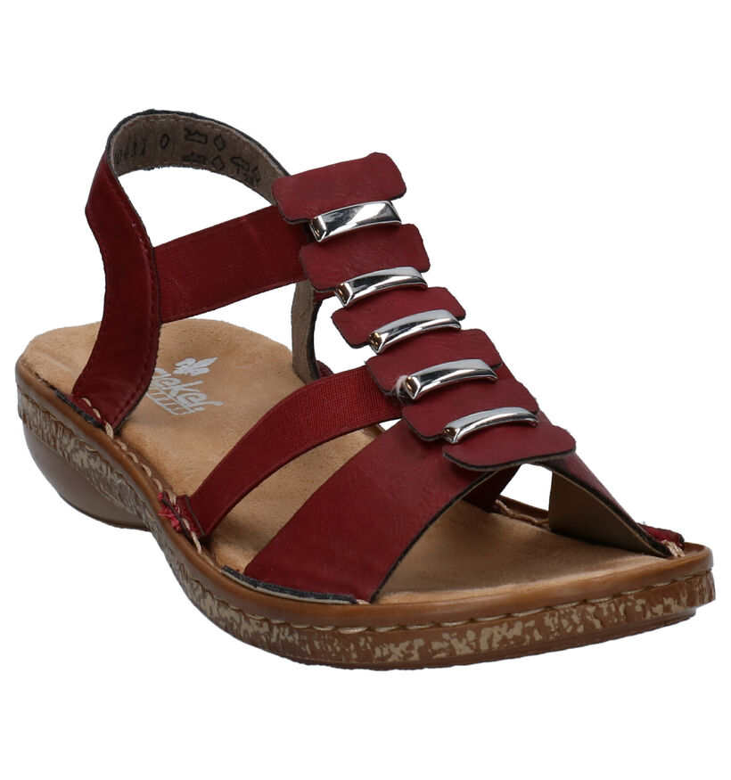 Rieker Bordeaux Sandalen in kunstleer (287433)