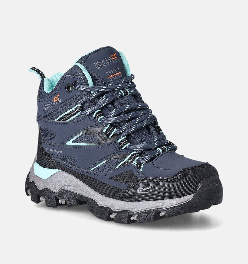 Regatta HolcombeIII Bt Jnr Chaussures de randonnée en Bleu pour garçons (361303) - pour semelles orthopédiques