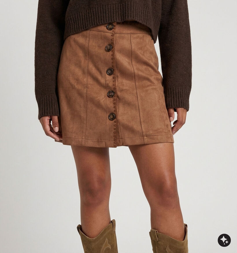 Deeluxe Original Bilie Jupe en Marron pour femmes (382285)