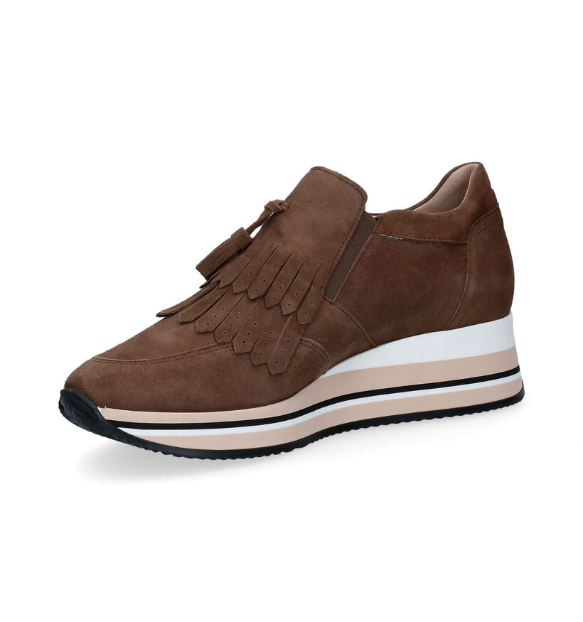 Mephisto Omega Taupe Instappers voor dames (298168) - geschikt voor steunzolen