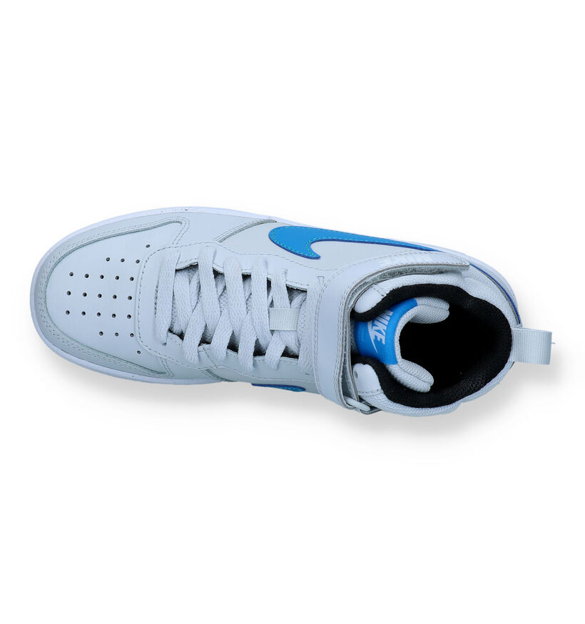 Nike Court Borough Mid Baskets en Gris pour garçons (334219)