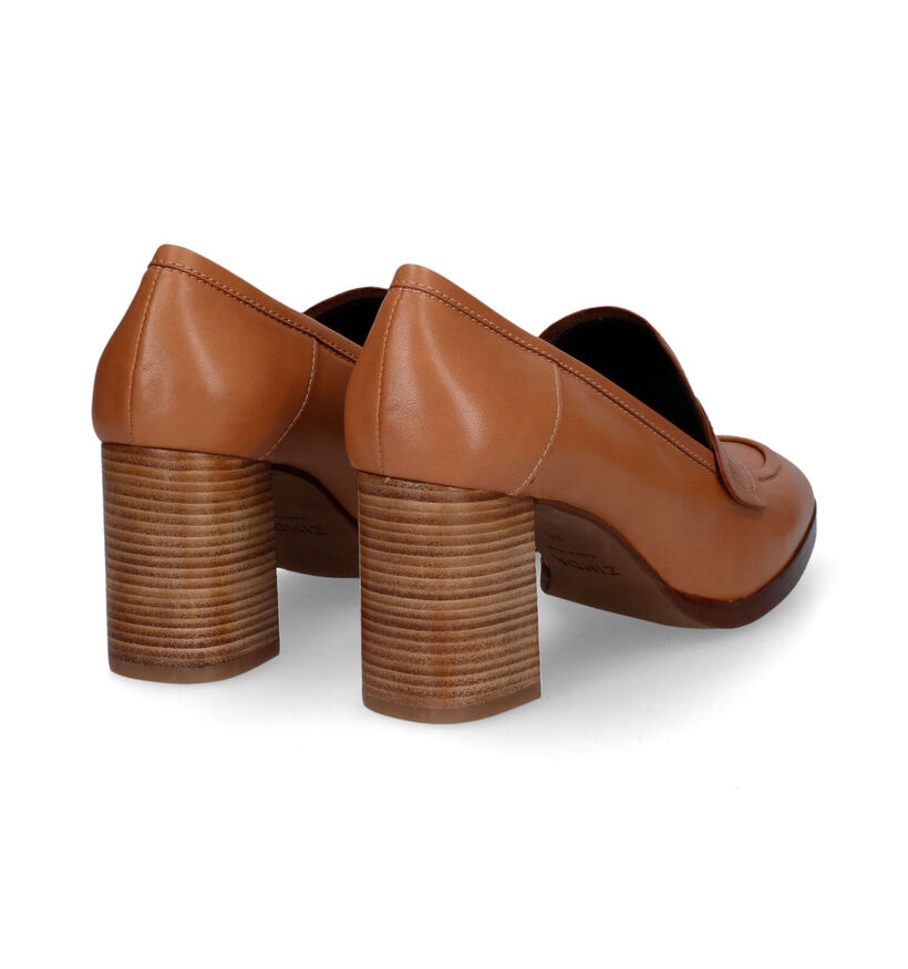 Zinda Escarpins montants en Camel pour femmes (314380)