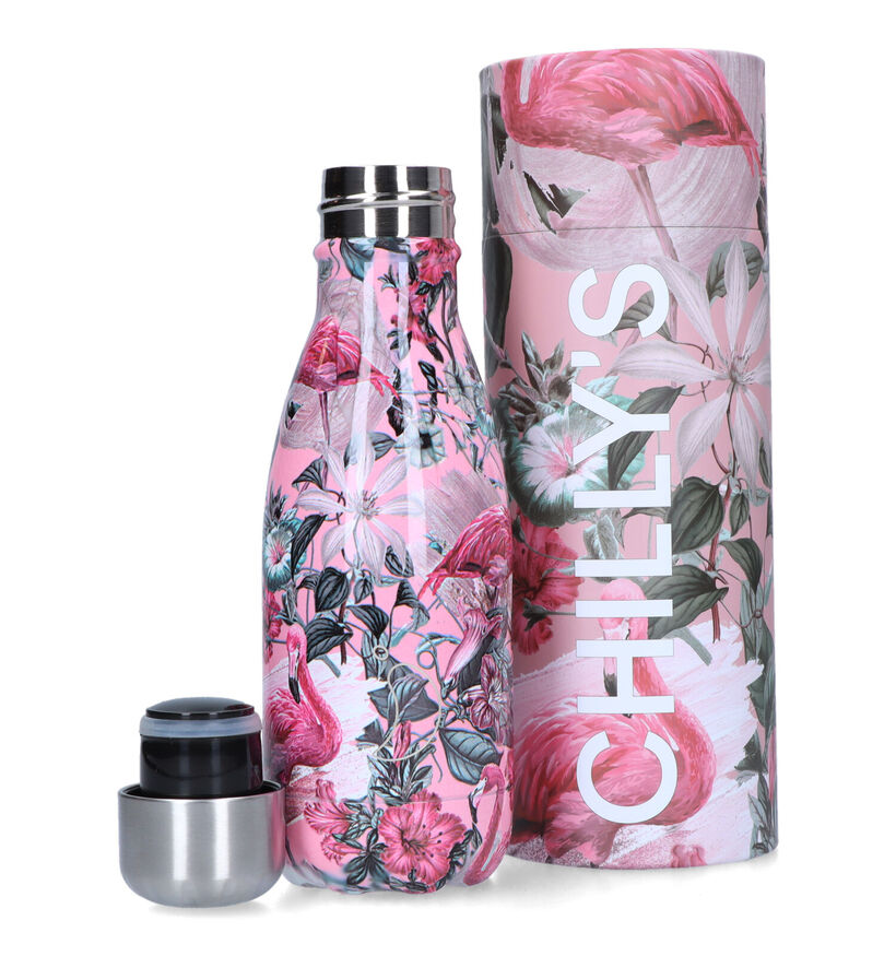 Chilly’s x Tropical Flamingo Roze Drinkfles 260ml voor dames, meisjes (331290)