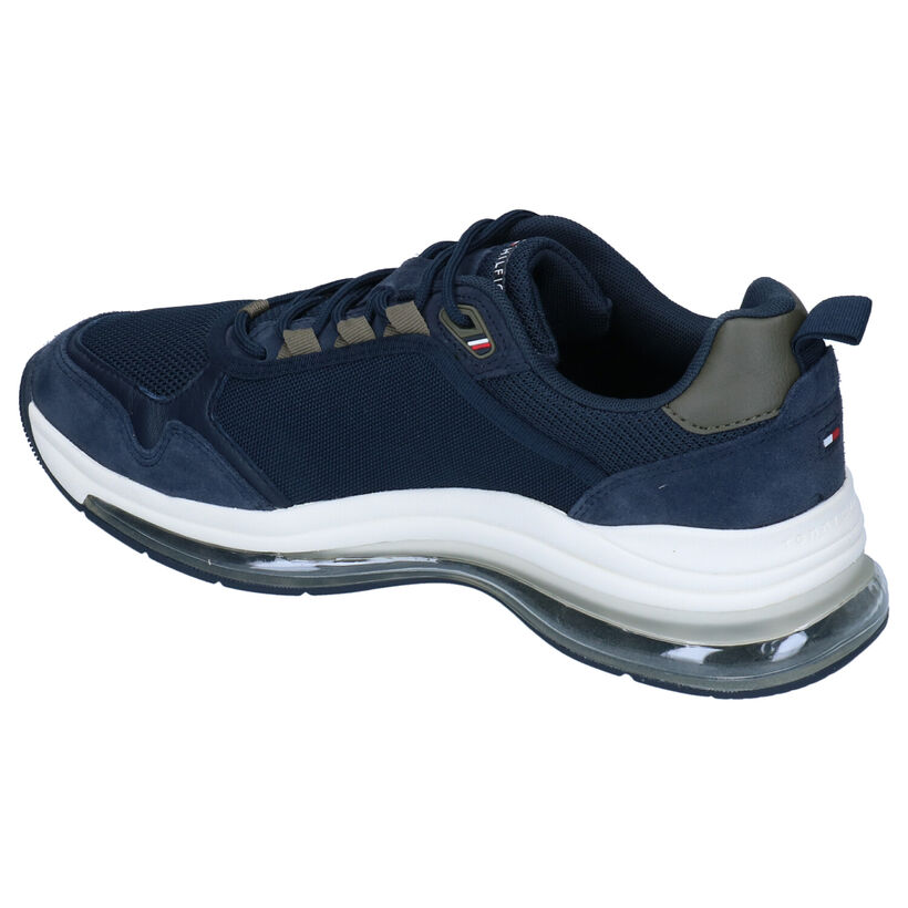 Tommy Hilfiger Air Runner Blauwe Sneakers in leer (293049)