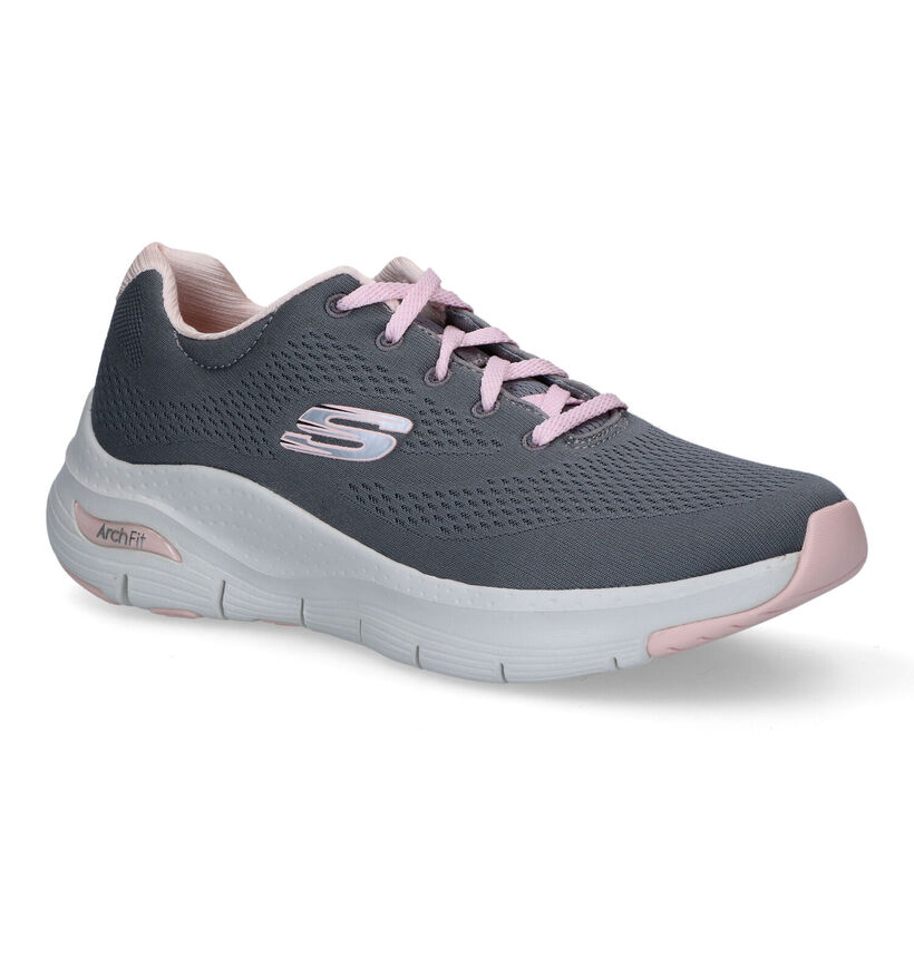 Skechers Arch Fit Big Appeal Baskets en Noir pour femmes (310636) - pour semelles orthopédiques