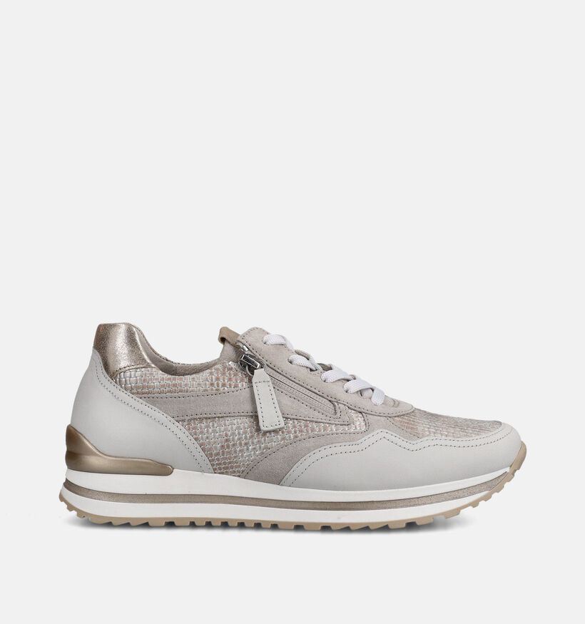 Gabor Beige Rits-Veterschoenen voor dames (368373) - geschikt voor steunzolen