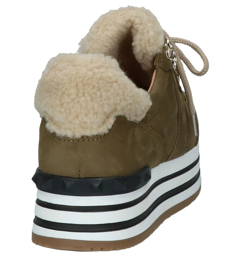Scapa Kaki Sneakers in daim (227354)