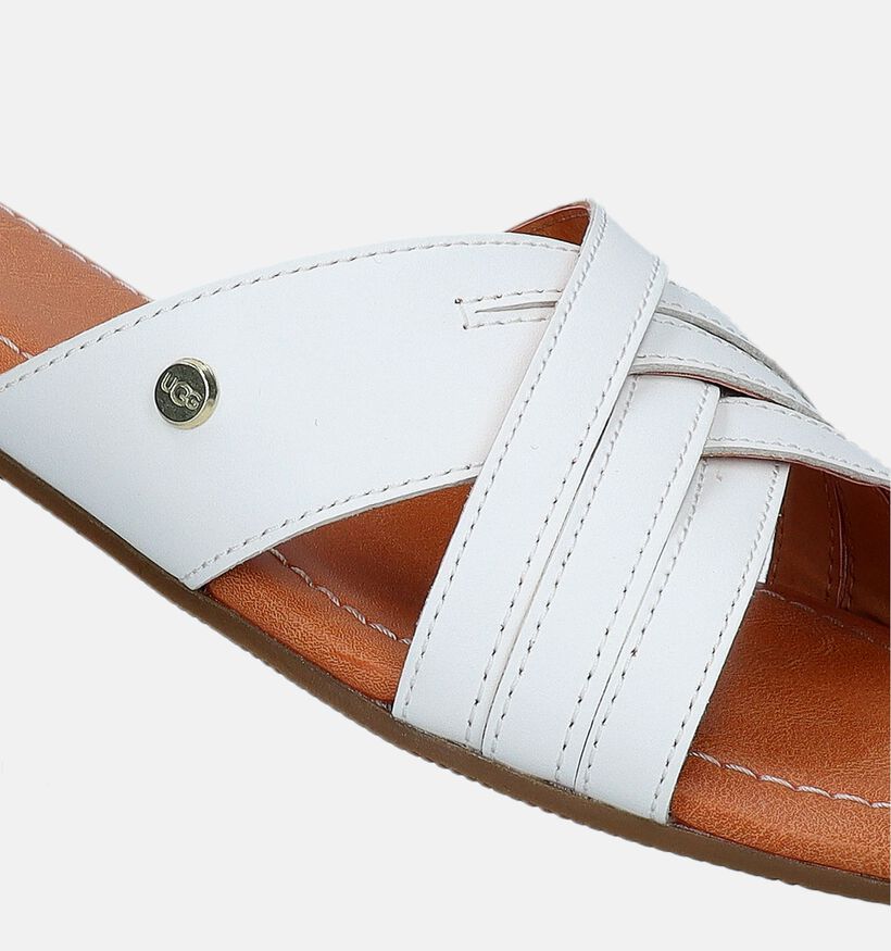 UGG Kenleigh Slide Nu-pieds en Blanc pour femmes (336100)