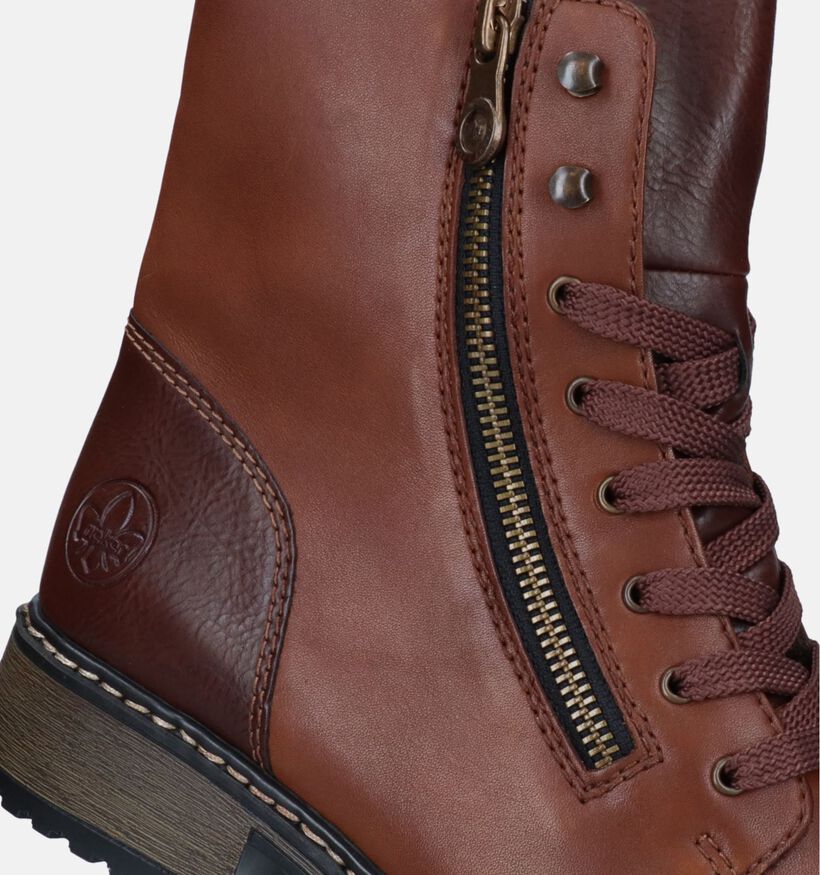 Rieker Bruine Veterboots voor dames (331620)