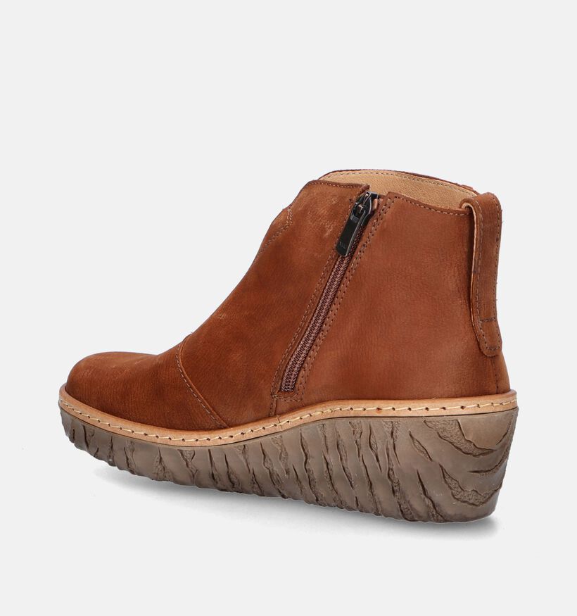 El Naturalista Bottines à talons en Cognac pour femmes (347334) - pour semelles orthopédiques