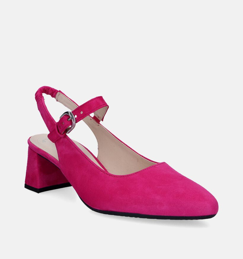 Gabor Escarpins Slinback en Fuchsia pour femmes (339521)