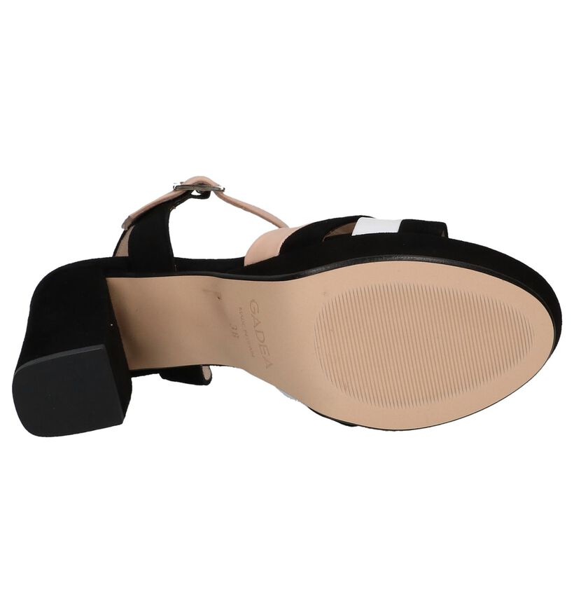 Gadea Zwarte Sandalen met Plateauzool, , pdp