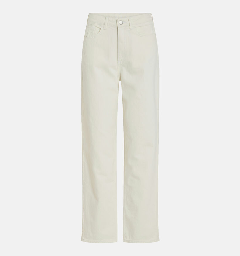 Vila Kelly Straight leg jeans en Blanc L32 pour femmes (351725)