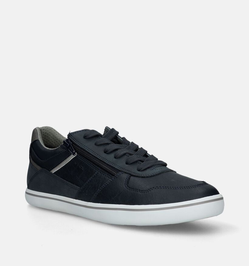 Geox Bruine Sneakers met Veter en Rits voor heren (360100) - geschikt voor steunzolen