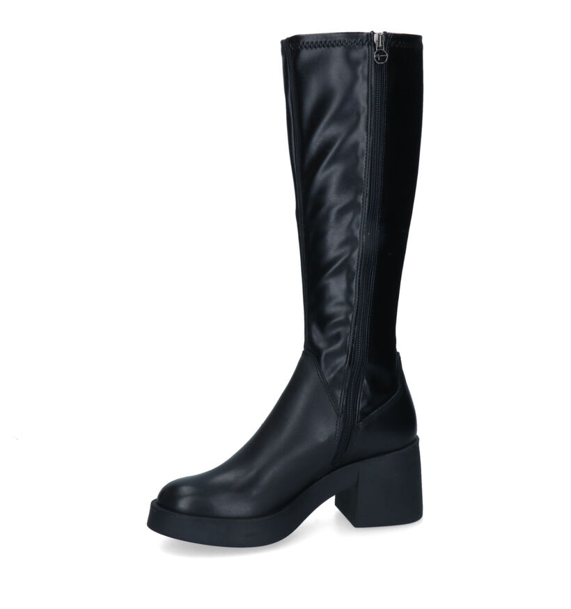 Tamaris Bottes hautes en Noir en cuir (315481)