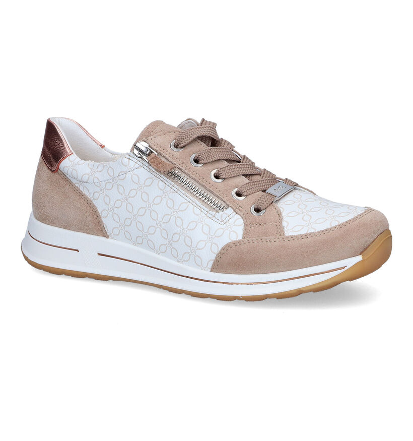 Ara Osaka 2.0 Beige Sneakers voor dames (307686) - geschikt voor steunzolen