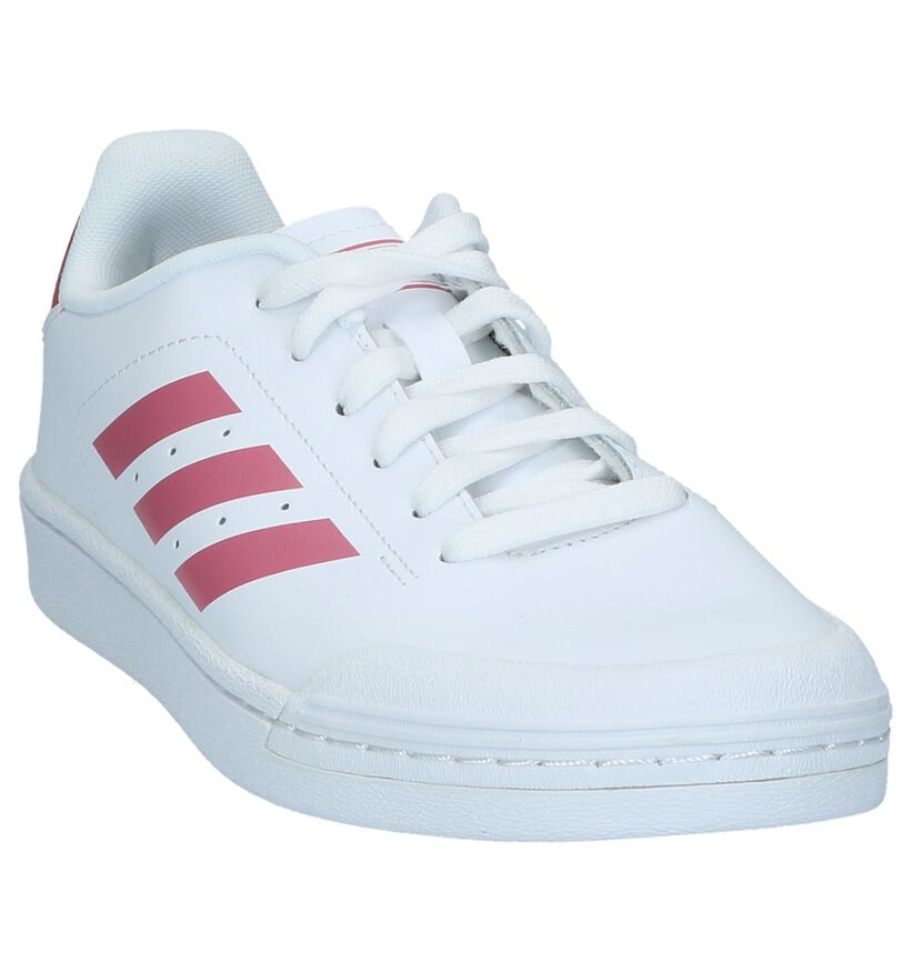 Witte Sneakers adidas Court in kunstleer (221631)