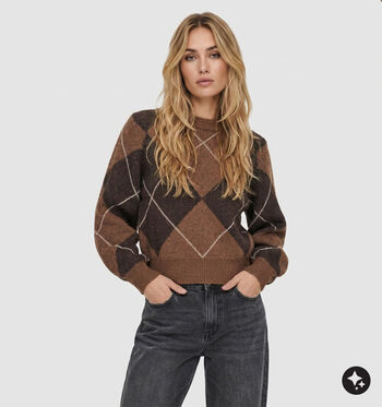 Vero Moda Truien Bruin