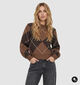 Vero Moda Darla Donkerbruine Geruite Trui voor dames (379678)