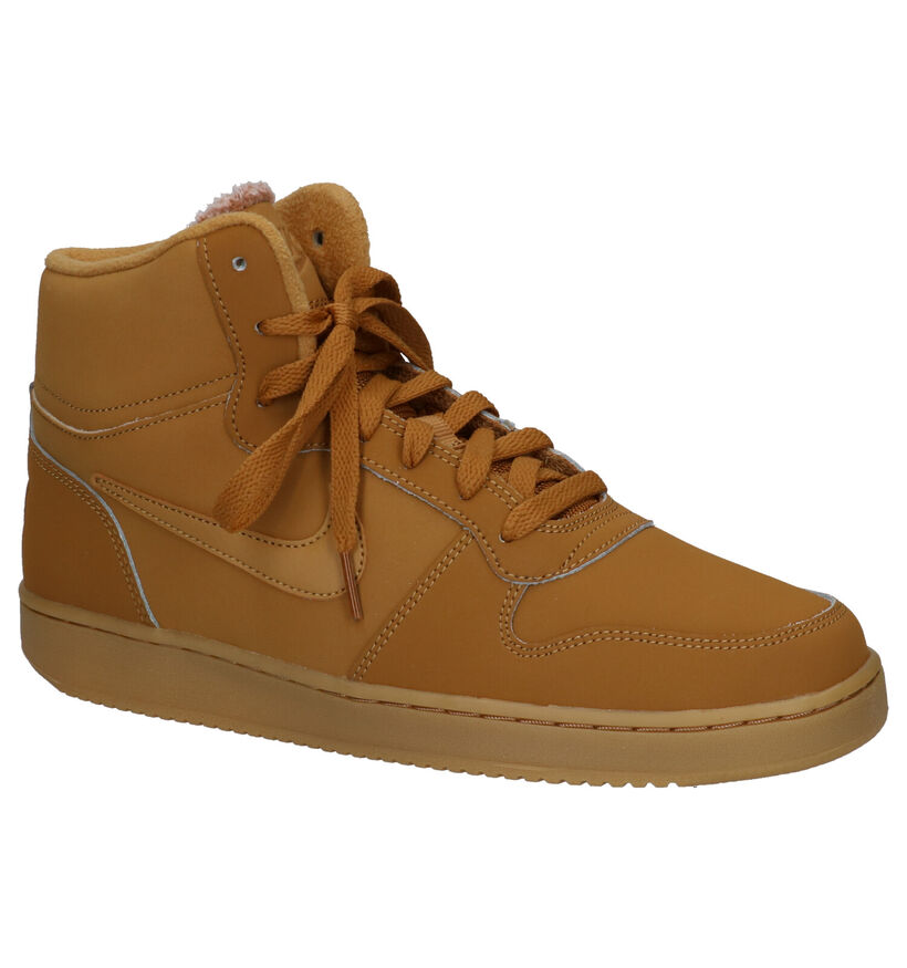 Nike Ebernon Mid Cognac Sneakers in kunstleer (253976)