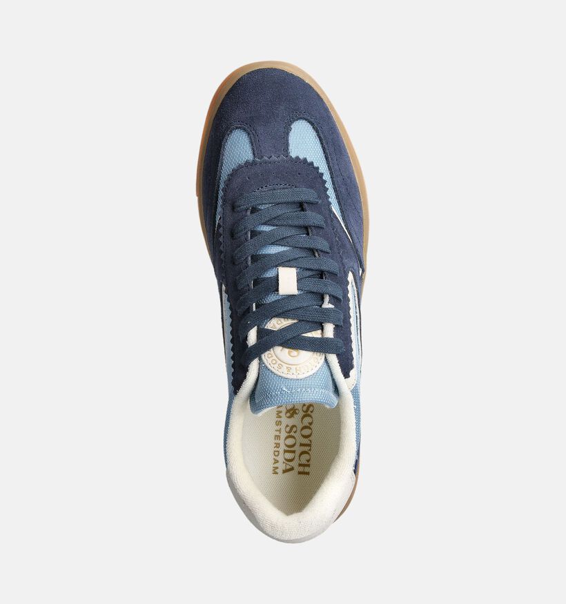 Scotch & Soda Slim Blauwe Sneakers voor heren (359415) - geschikt voor steunzolen