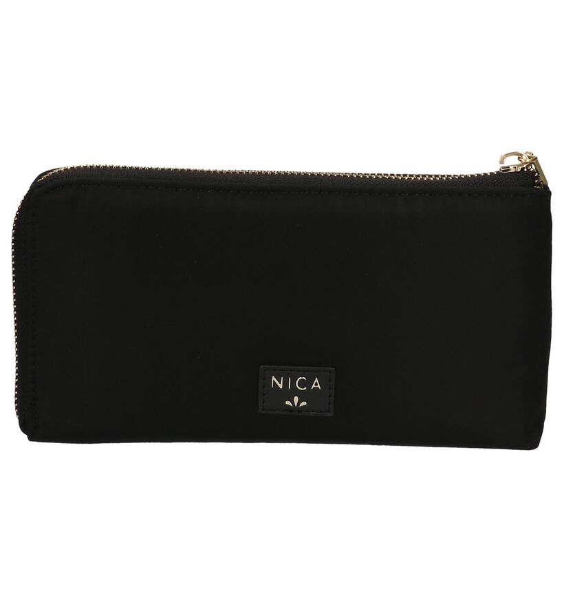 Nica Momo Porte- monnaie zippé en Noir en textile (203840)