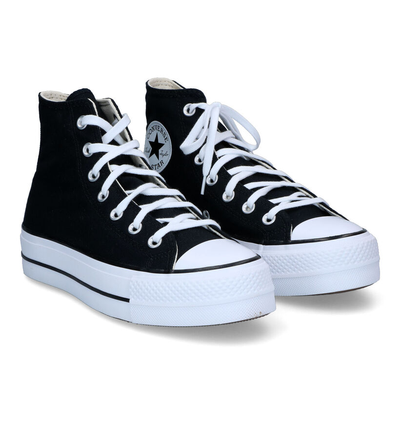 Converse Chuck Taylor All Star Plateform Zwarte Sneakers voor dames (335193)