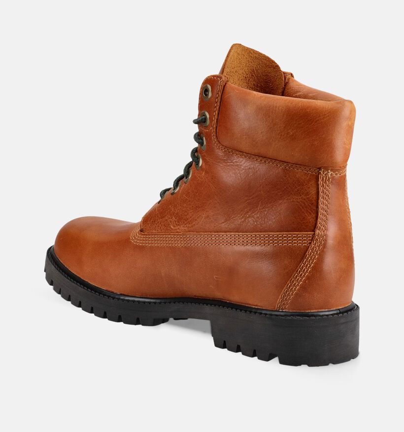 Timberland 6 Inch Premium Cognac Boots met Veters voor heren (378148) - geschikt voor steunzolen