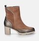 Nathan-Baume Cognac Enkellaarzen voor dames (348344) - geschikt voor steunzolen