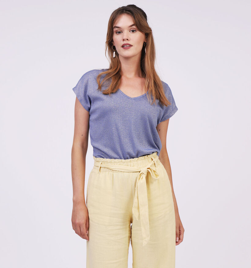 Vero Moda Tibi T-shirt en Bleu (312048)