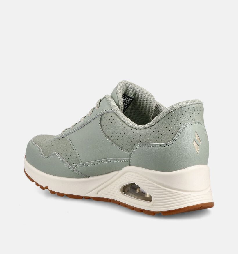 Skechers Uno Banksia Luxe Lichtgroene Slip-in Sneakers voor dames (367844)