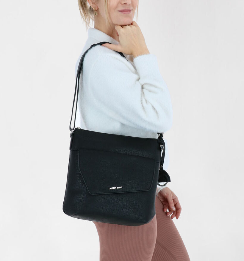 Laurent David Maura Zwarte Crossbody Tas in kunstleer (282600)