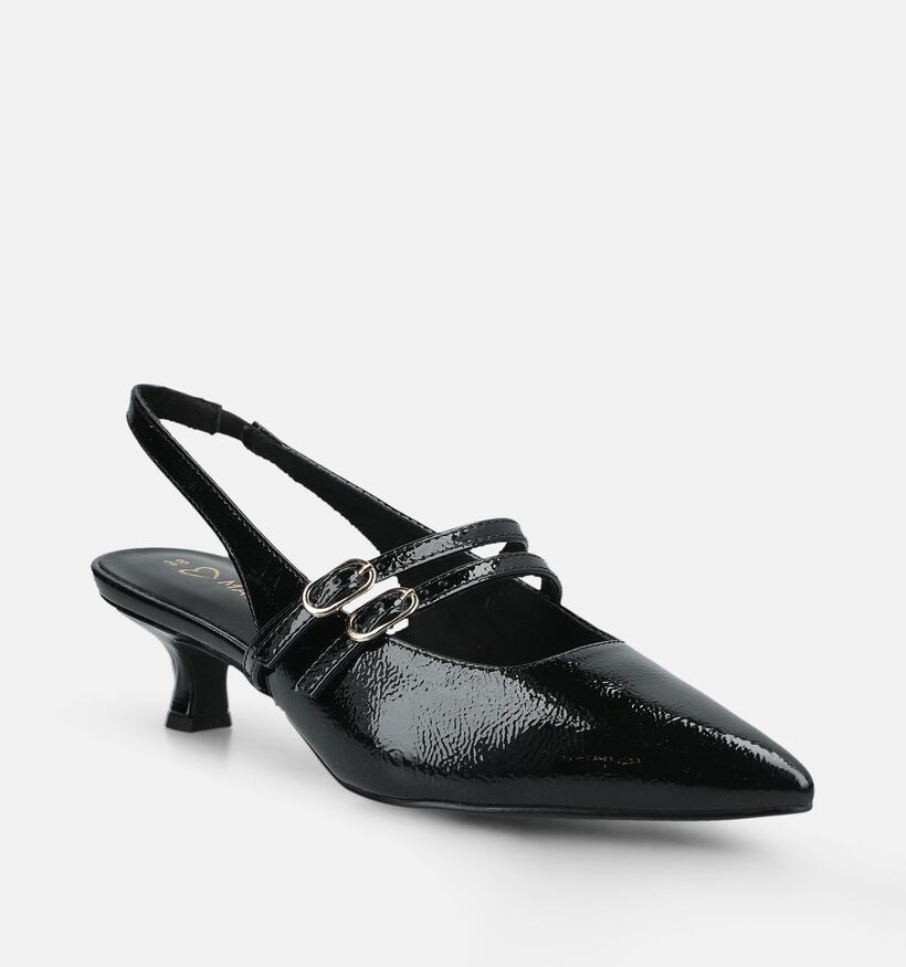 Marco Tozzi Escarpins slingback en Noir pour femmes (376539)