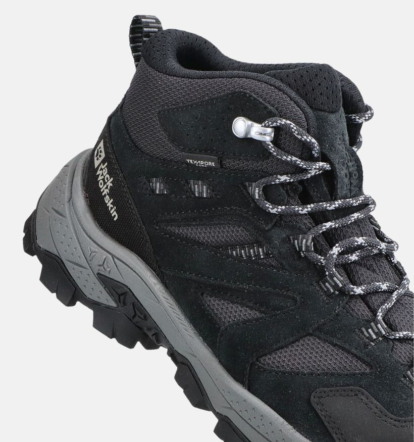 Jack Wolfskin Vojo Tour Texapore Low Zwart Wandelschoenen voor heren (380230) - geschikt voor steunzolen