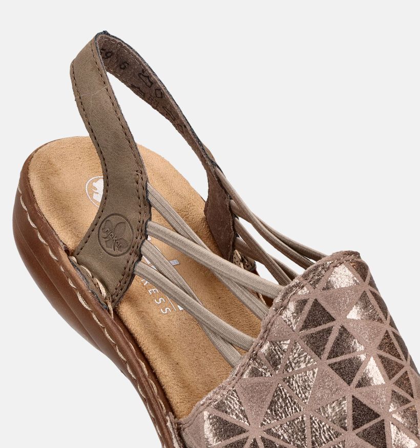 Rieker Rose gold Sandalen voor dames (370442)