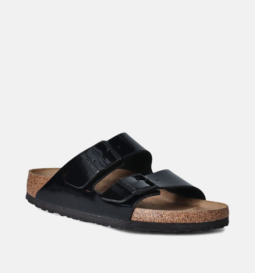 Birkenstock Arizona Patent Zwarte Slippers voor dames (350885)
