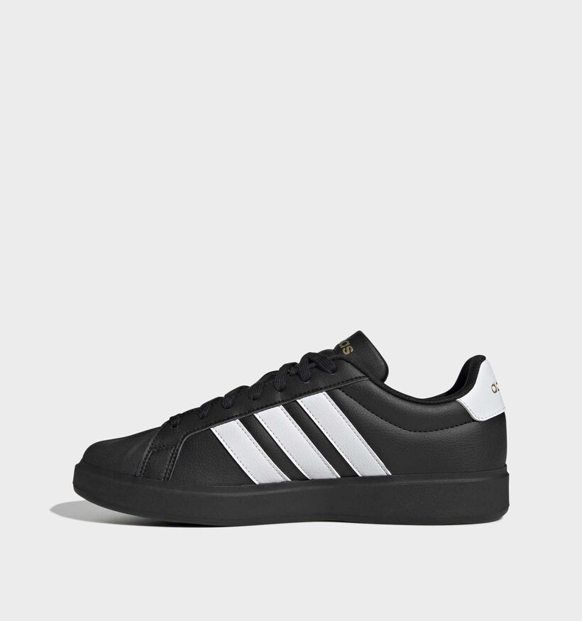 adidas Streettalk Baskets en Noir/Blanc pour femmes (372857) - pour semelles orthop&eacute;diques