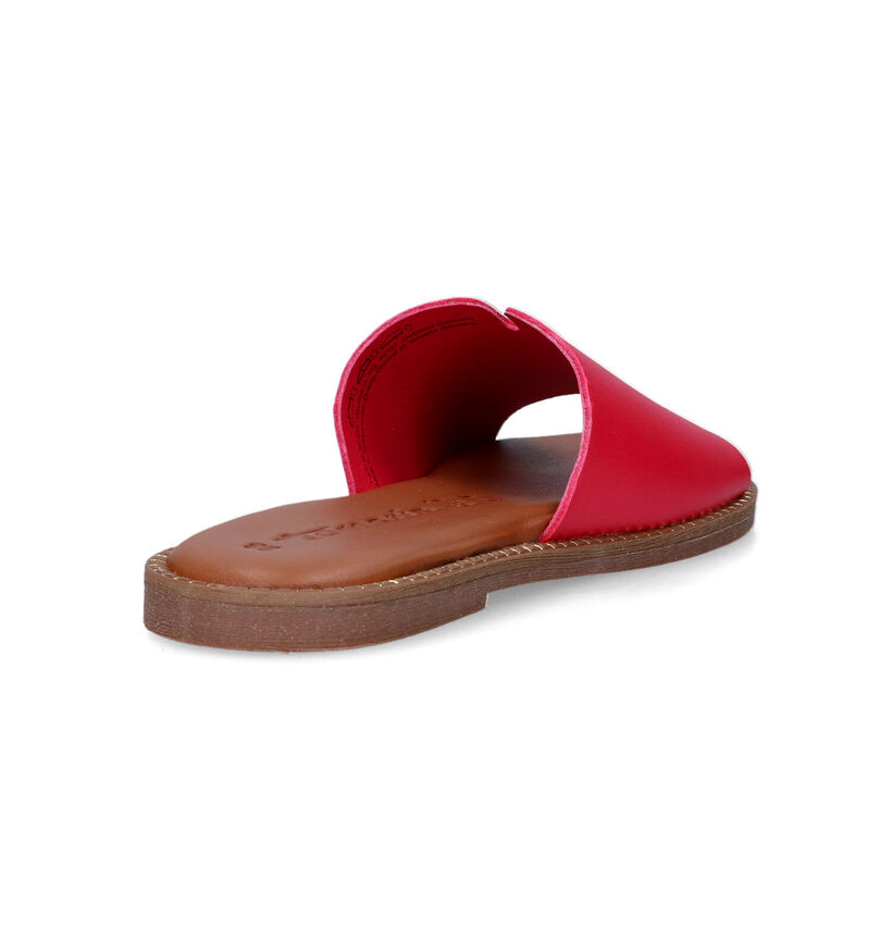 Tamaris Nu-pieds plates en Rouge pour femmes (322229)