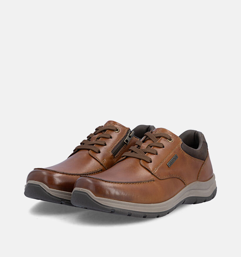 Rieker Antistress Chaussures plates en Cognac pour hommes (376516) - pour semelles orthop&eacute;diques