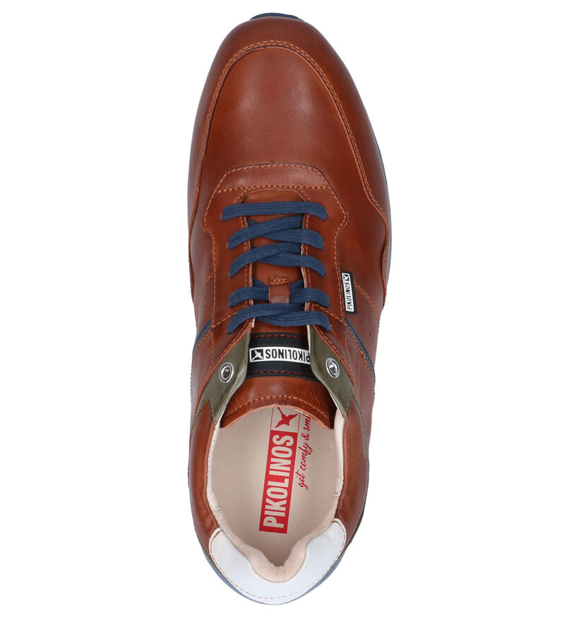 Pikolinos Blauwe Veterschoenen in leer (299926)
