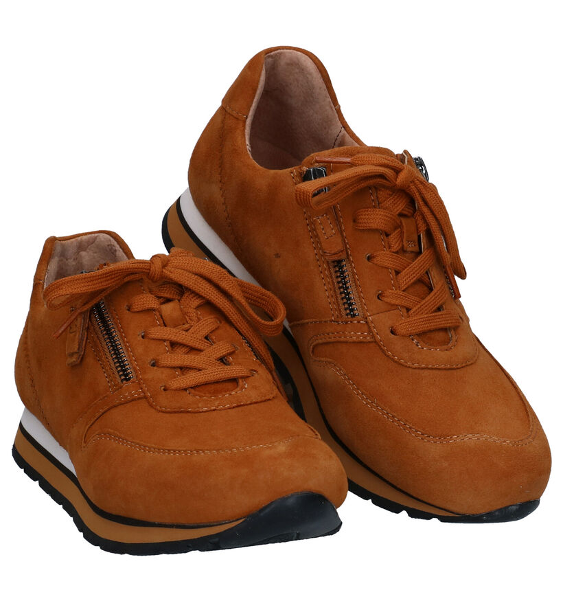 Gabor OptiFit Chaussures à Lacets en Jaune en daim (283812)