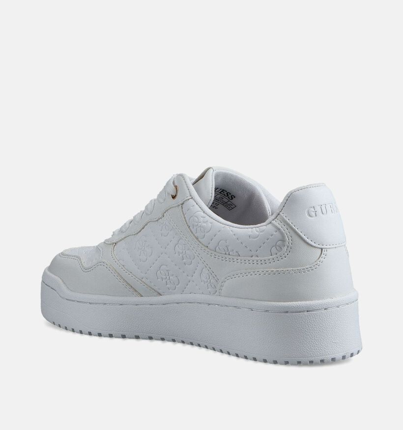 Guess Miram Witte Geklede Sneakers voor dames (366541) - geschikt voor steunzolen