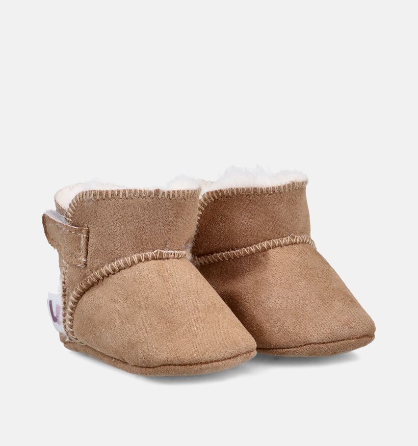 Little David Chaussons pour b&eacute;b&eacute; en Beige pour filles, gar&ccedil;ons (374188)