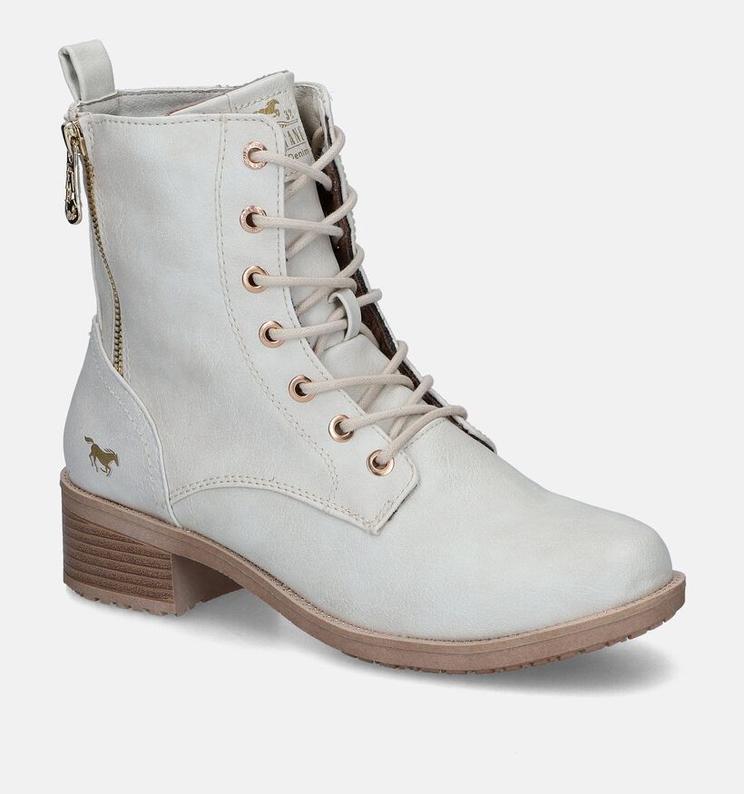 Mustang Ecru Boots voor dames (313789)