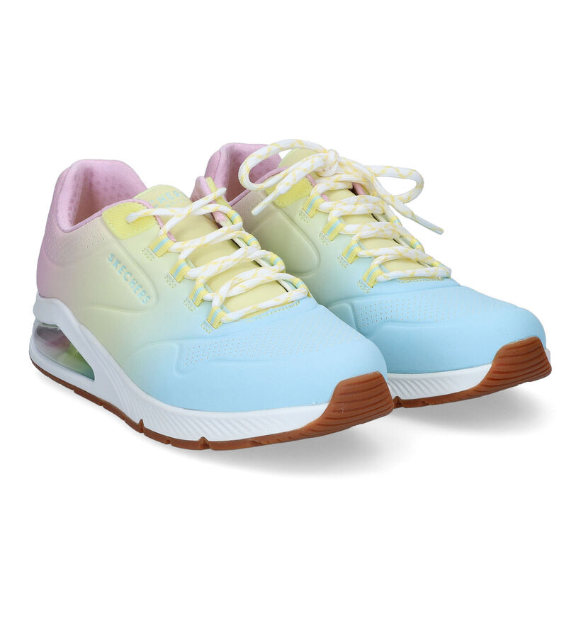 Skechers Uno 2 Ombre Away Baskets en Rosé en simili cuir (310700)