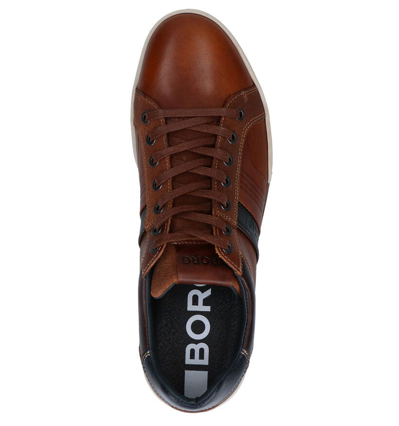 Björn Borg Coltrane Blauwe Veterschoenen in leer (278577)