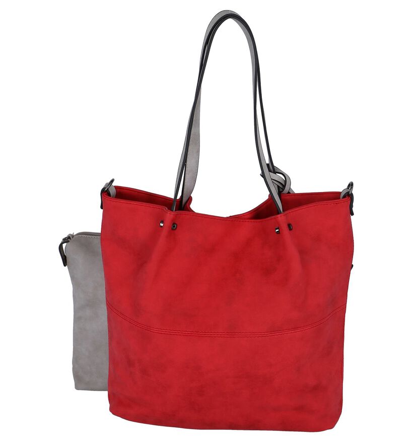 Emily & Noah Grijze Bag in Bag Shopper Tas in kunstleer (284365)