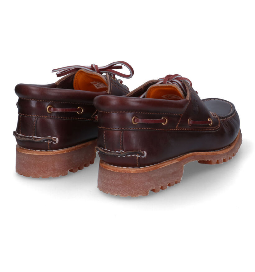 Timberland Authentics 3 Eye Classic Lug Chaussures bateau en Marron en cuir (303813)